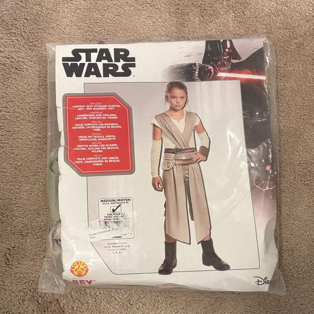 Disney Star Wars Rey Outfit in Cream and Brown